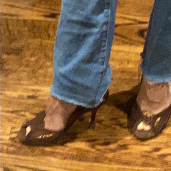 Terry de Havilland Brown Suede open toe heels - Picture 3 of 13